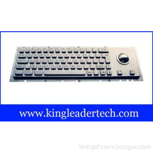 IP65 Cherry keyswitch panel mount kiosk keyboard with track